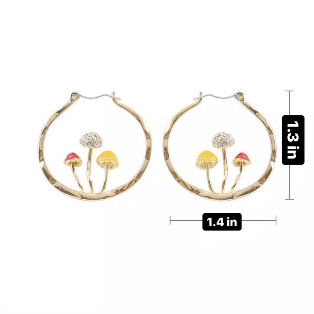 🍄Urban Outfitters Mushroom Earrings🍄 - Picture 4 of 4